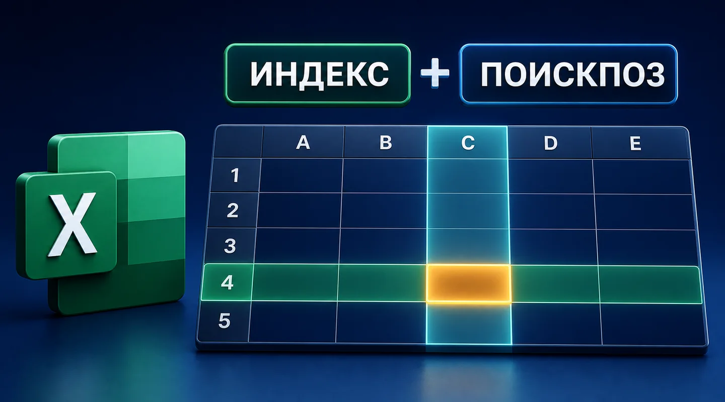ИНДЕКС и ПОИСКПОЗ в Excel: гибкий поиск вместо ВПР