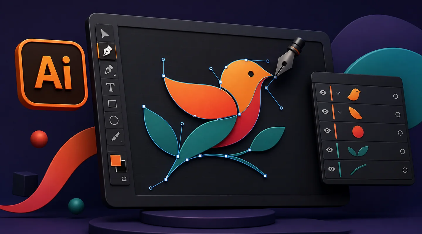 Adobe Illustrator для начинающих: первый векторный макет