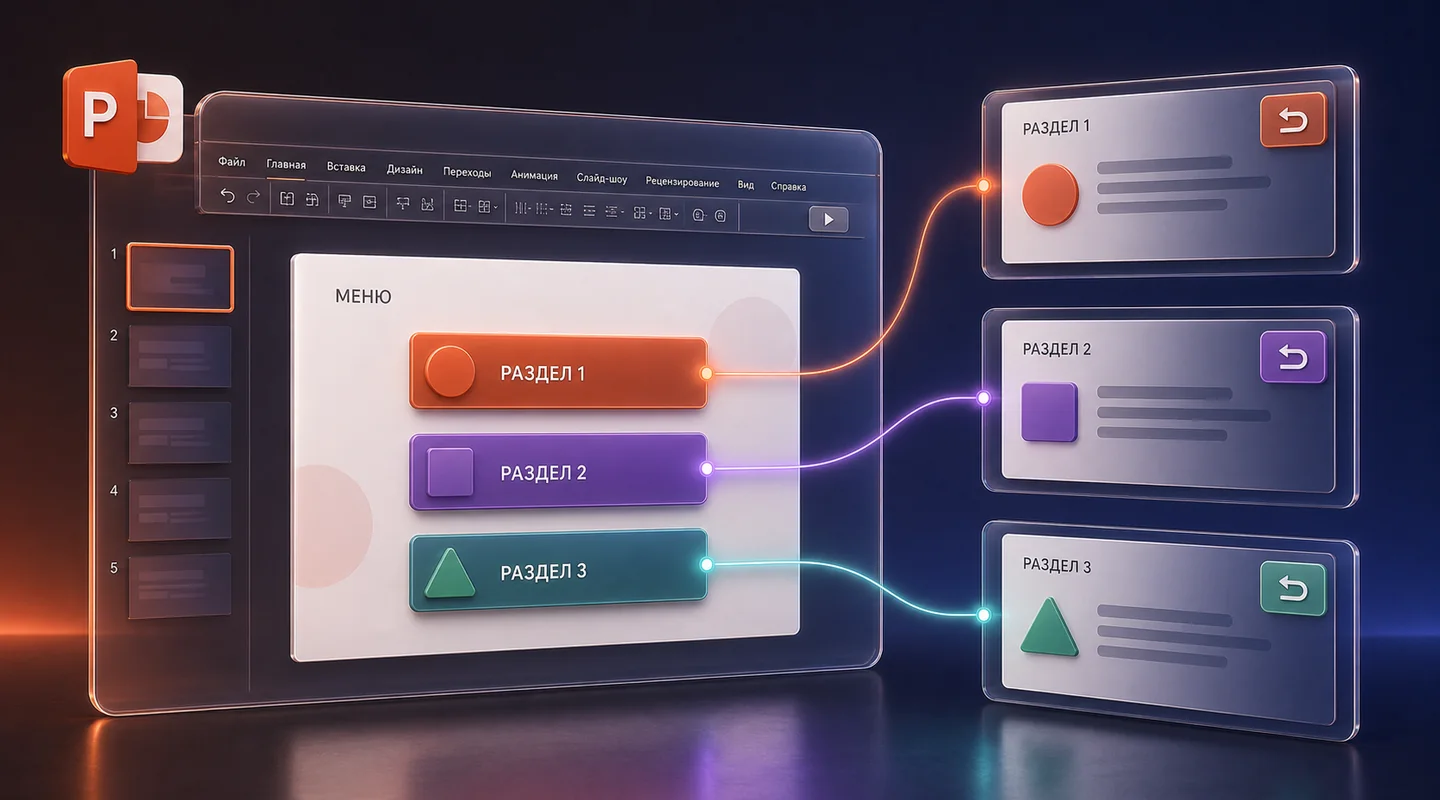 Интерактивная презентация PowerPoint: гиперссылки и управляющие кнопки