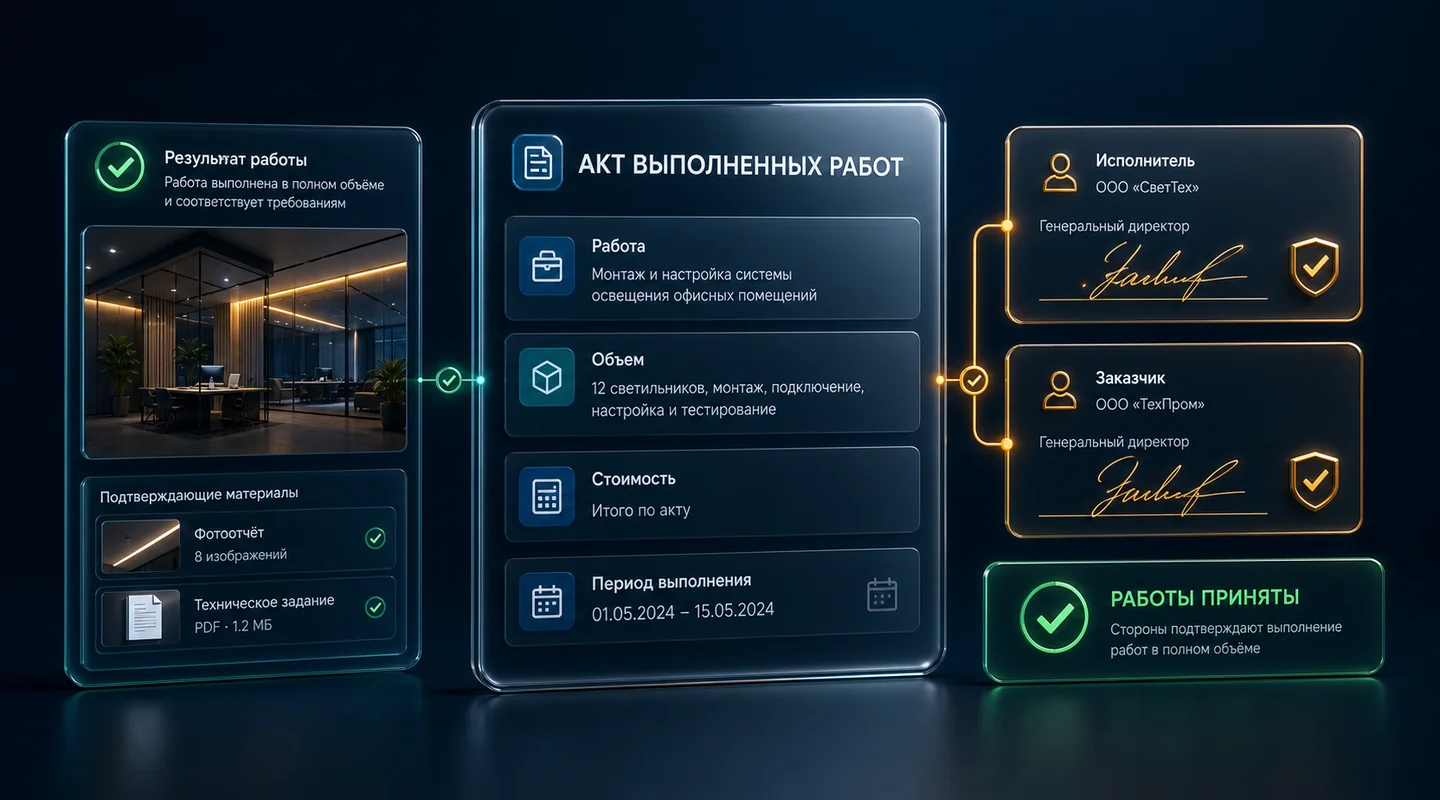 Акт выполненных работ: когда нужен и как оформить