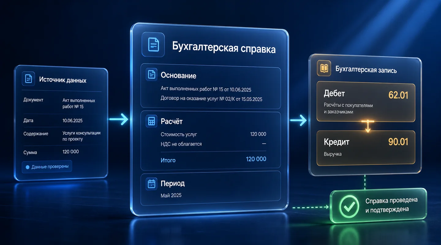 Бухгалтерская справка: когда составлять и какие реквизиты включить