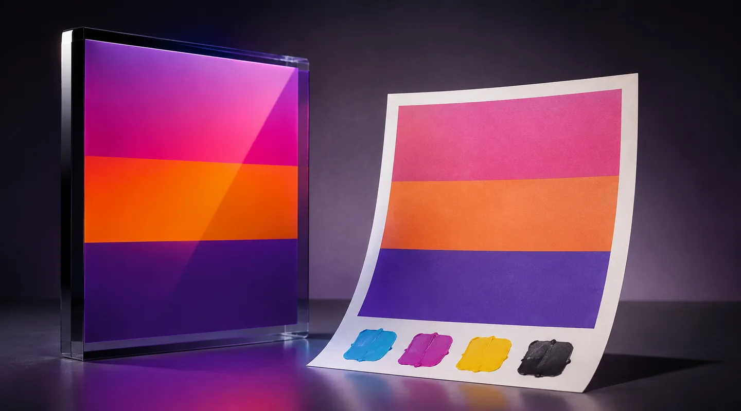 RGB и CMYK: почему цвет на экране и в печати различается