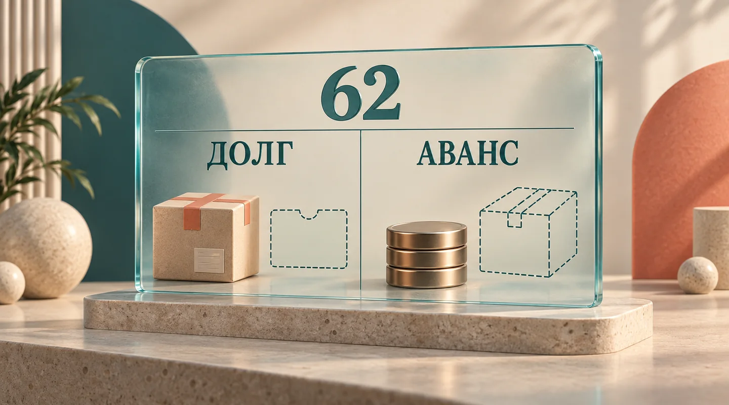 Счёт 62: как проверить долг покупателя и полученный аванс