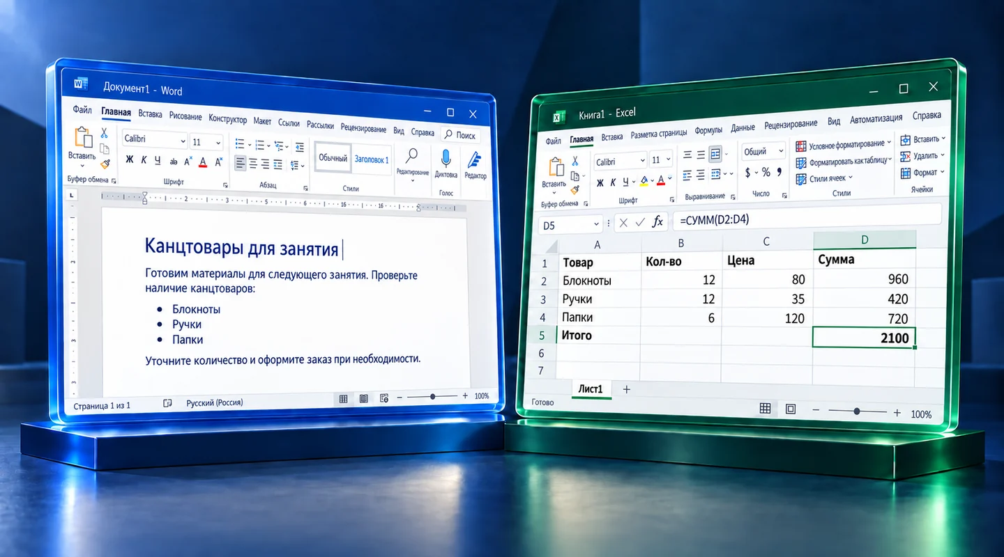 Word или Excel: чем отличаются и какую программу выбрать