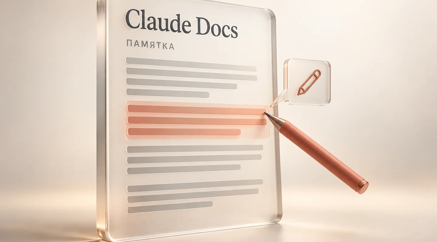 Claude Docs: как работать над документом вместе с ИИ