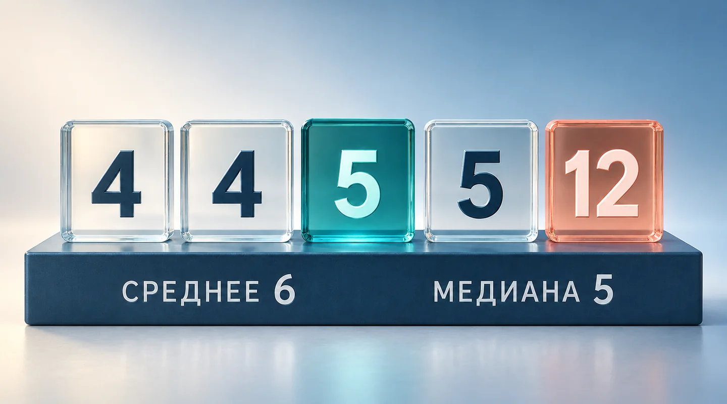 Среднее и медиана: какой показатель выбрать для рабочего отчёта