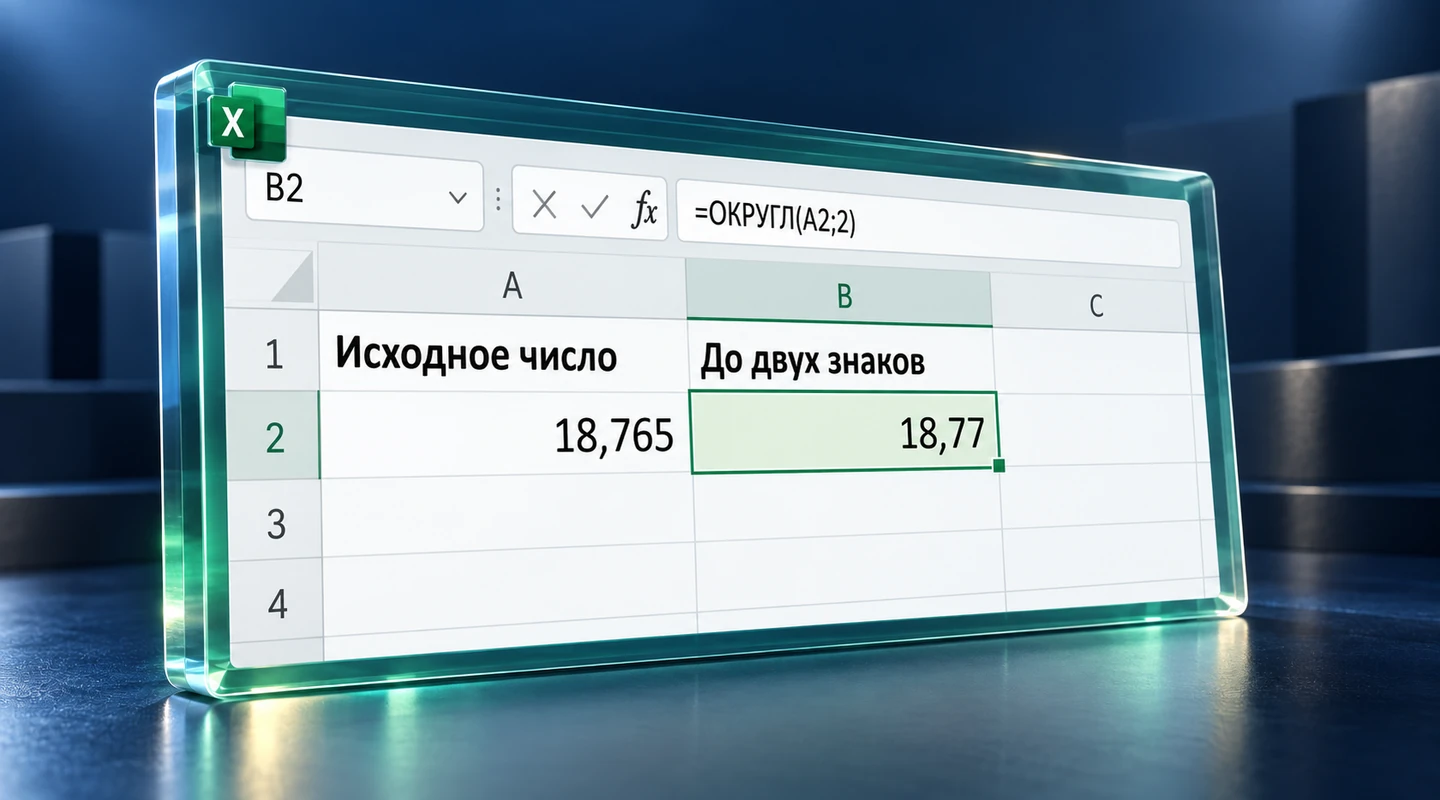 Как округлять числа в Excel и проверять итоговую сумму