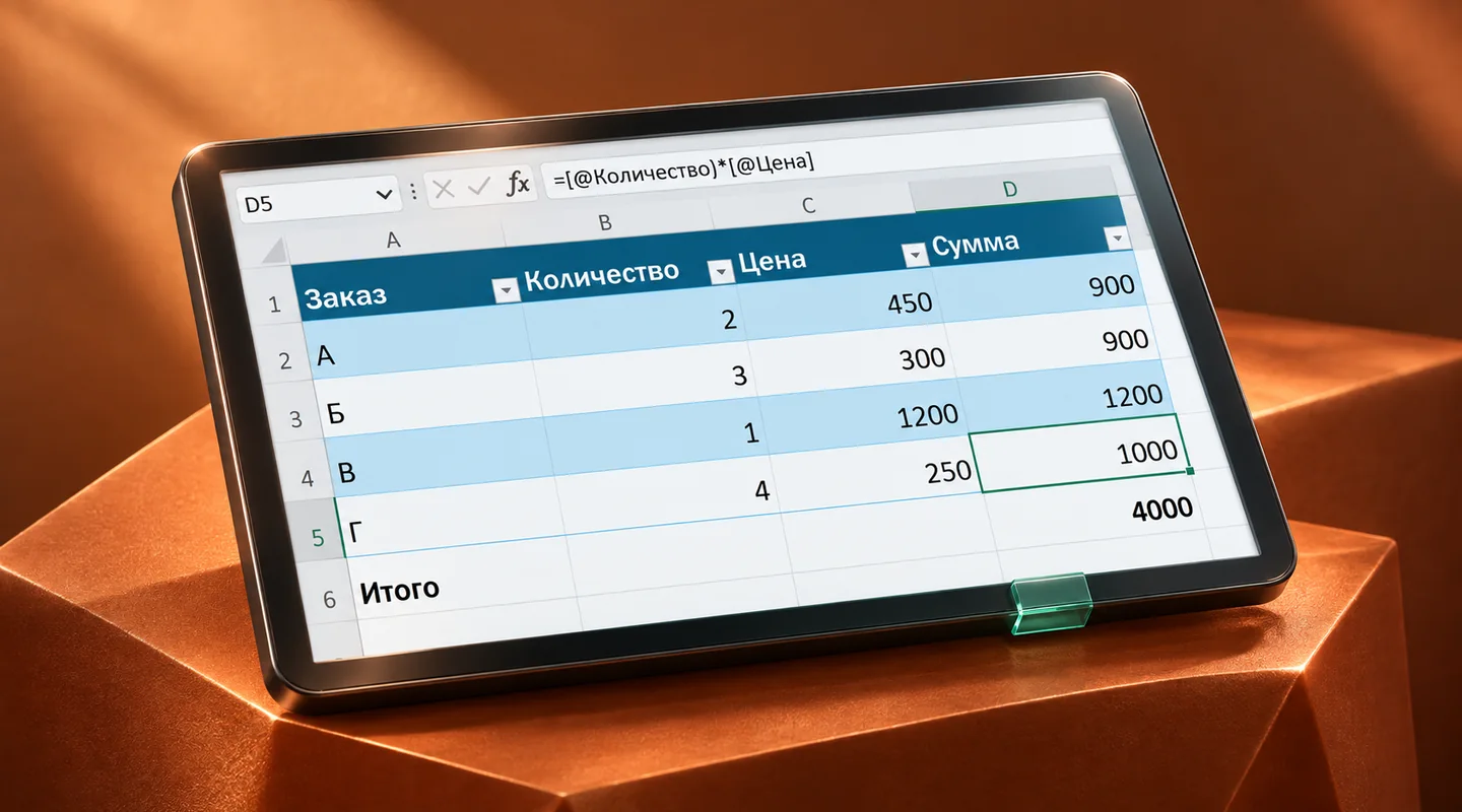 Умная таблица в Excel: как создать и настроить для ежедневной работы