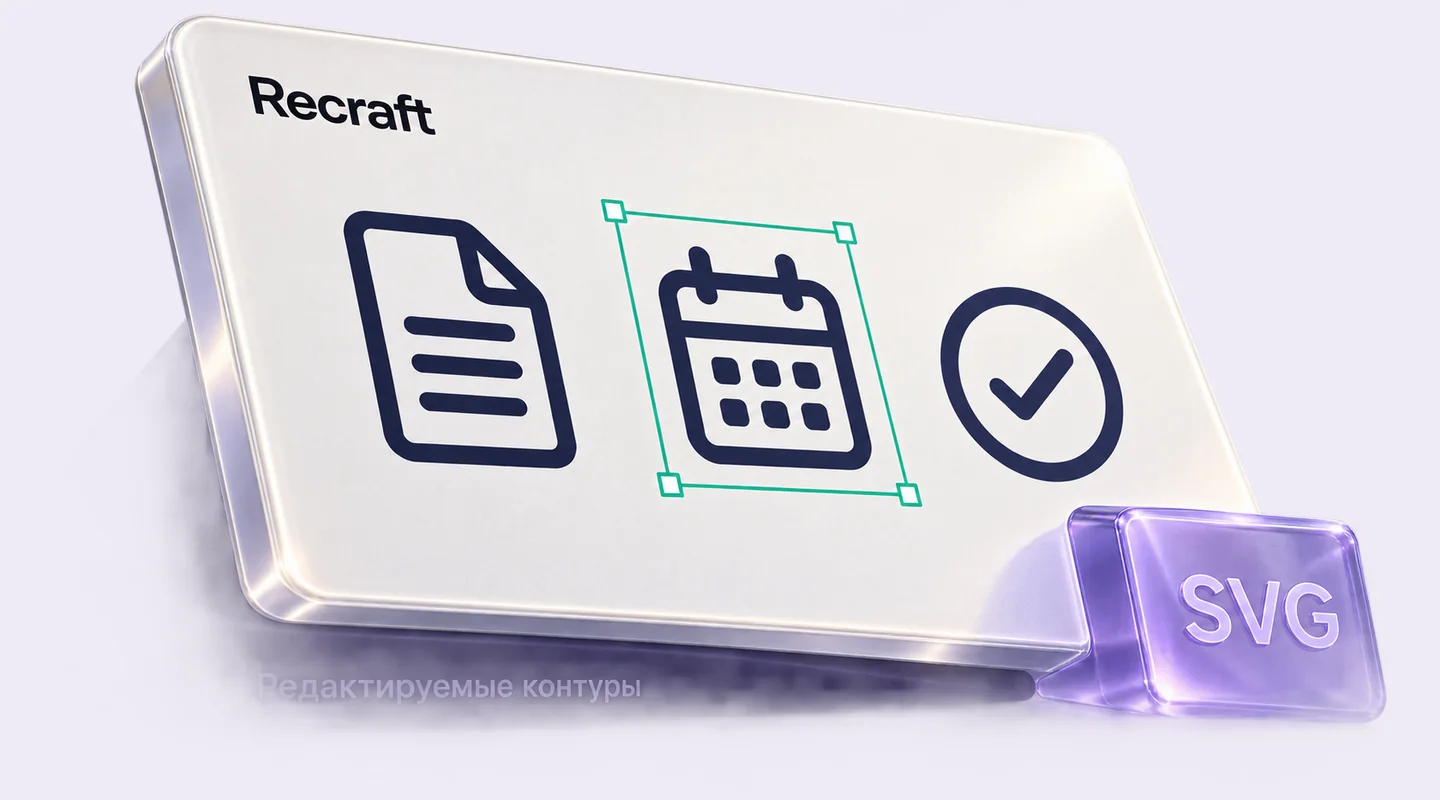 Recraft: как создать иллюстрацию и получить редактируемый вектор