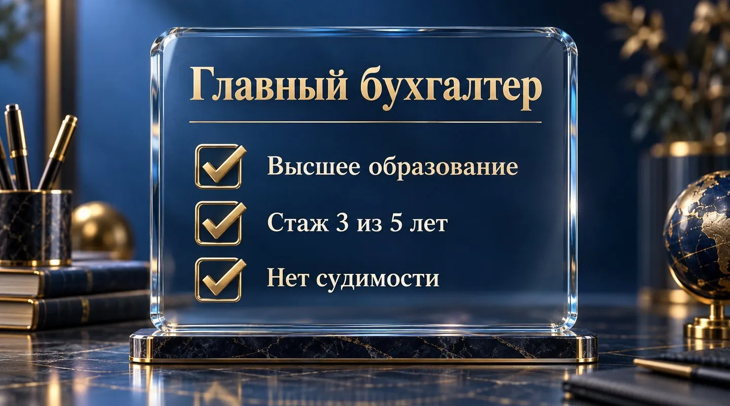 Требования к главному бухгалтеру в 2026 году: образование, стаж, права и порядок назначения