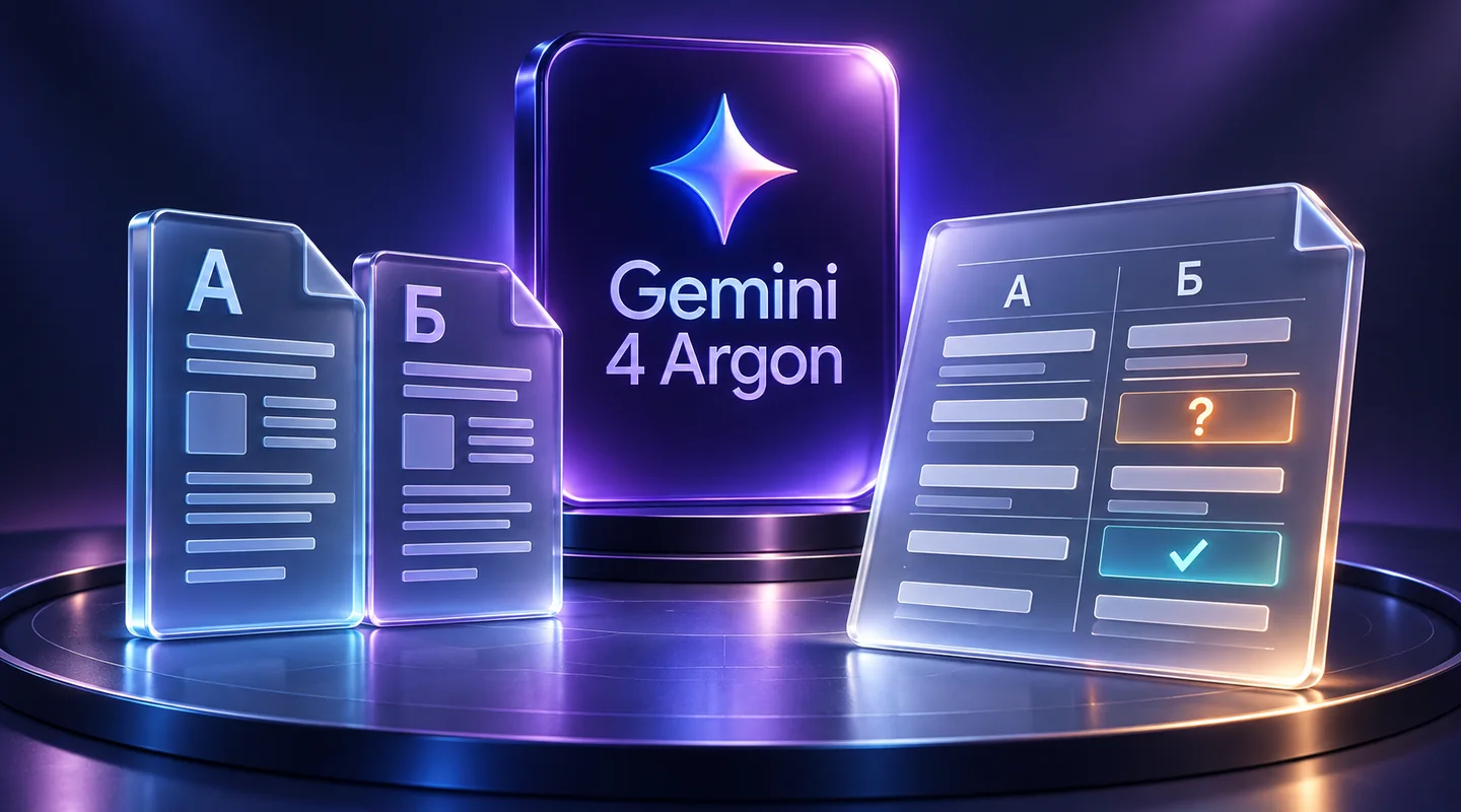 Gemini 4 Argon выходит в приложение: что попробовать в работе